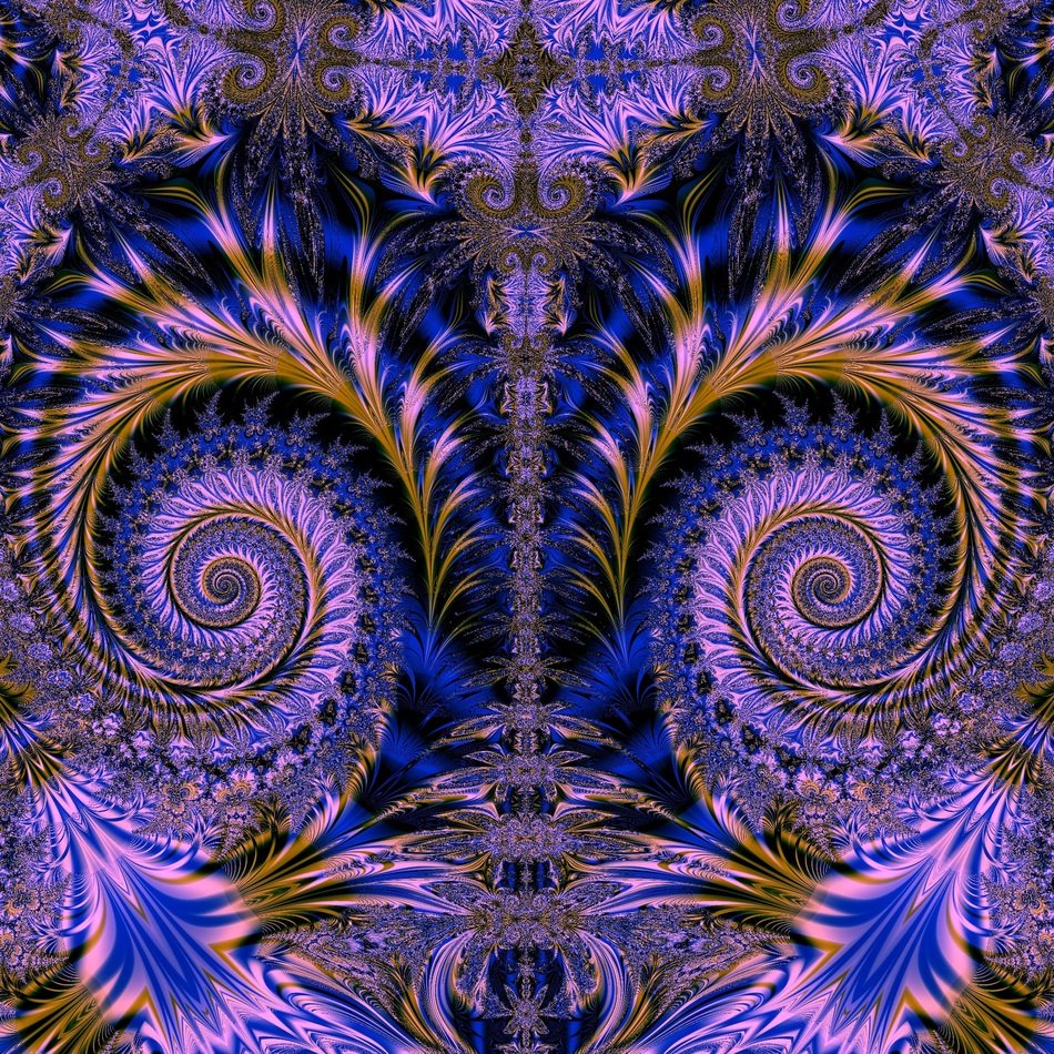 fractal purple whirls