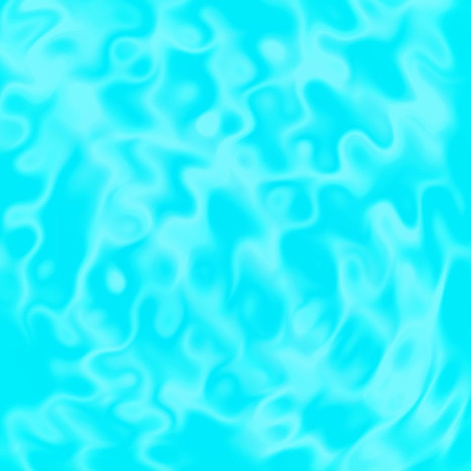 Blue Wavy Water Turquoise