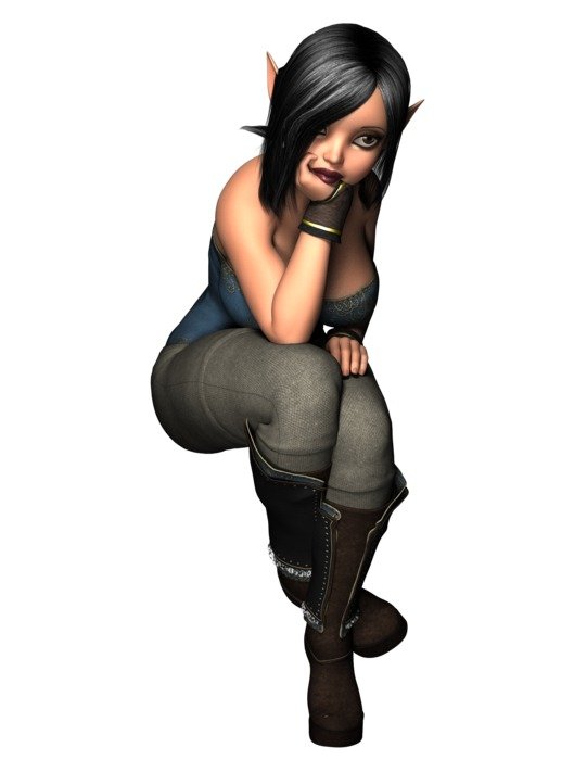 Plus-Size Woman Curvy Pose 3D