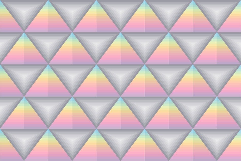 light colorful background of triangles