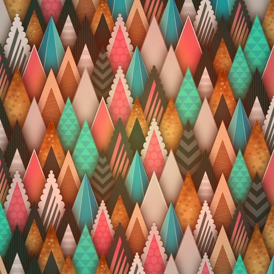 background with decorative triangles