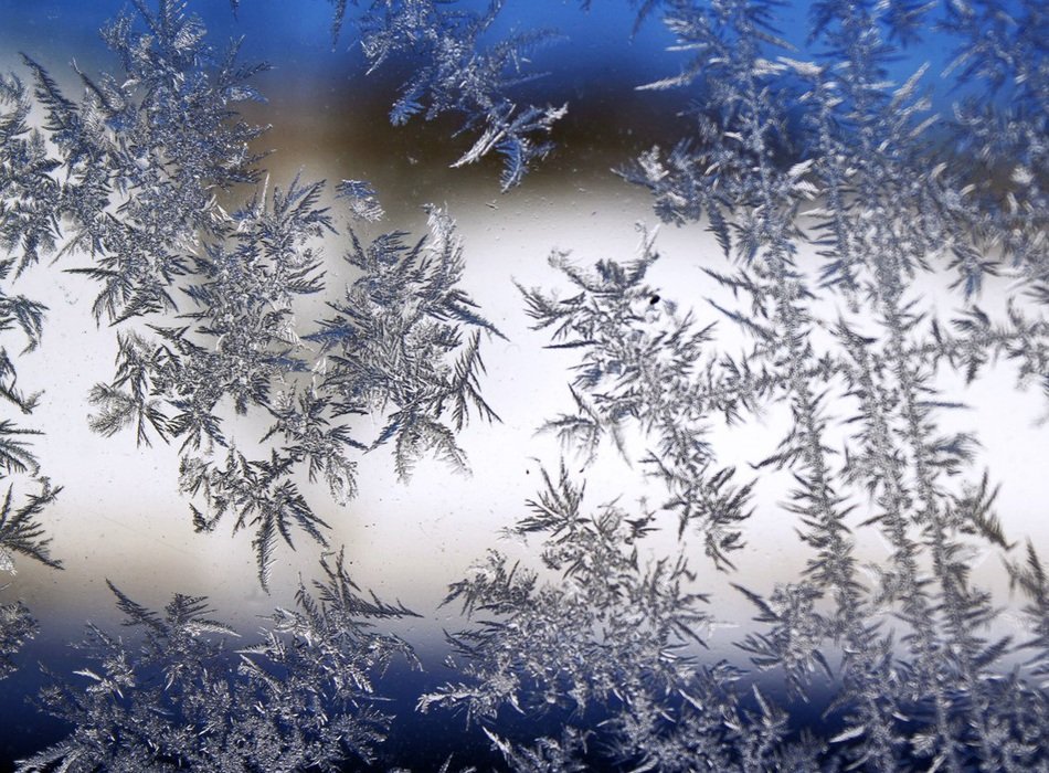 Snowflake Frost Glass Coldly