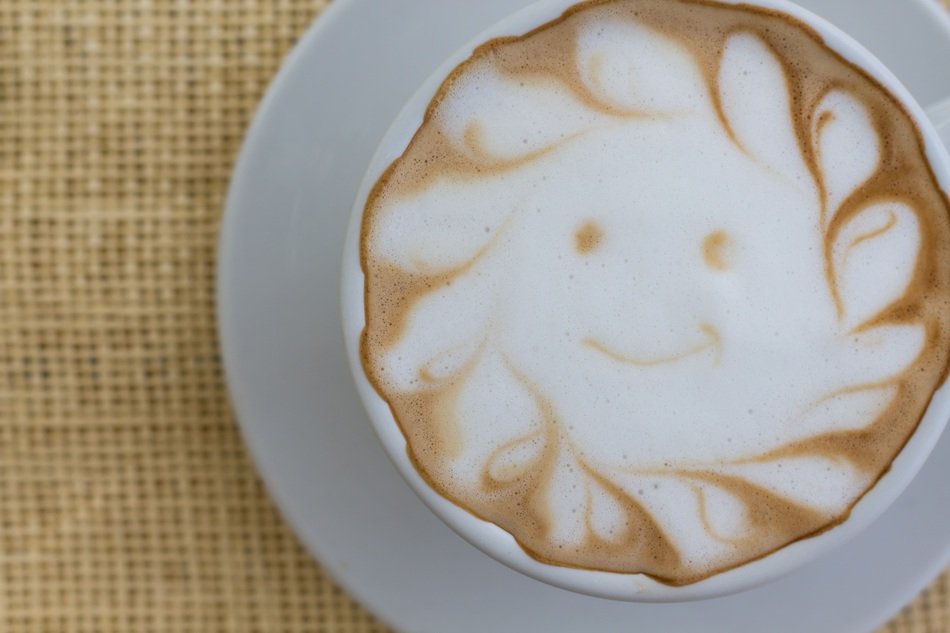 cappuccino with latte art