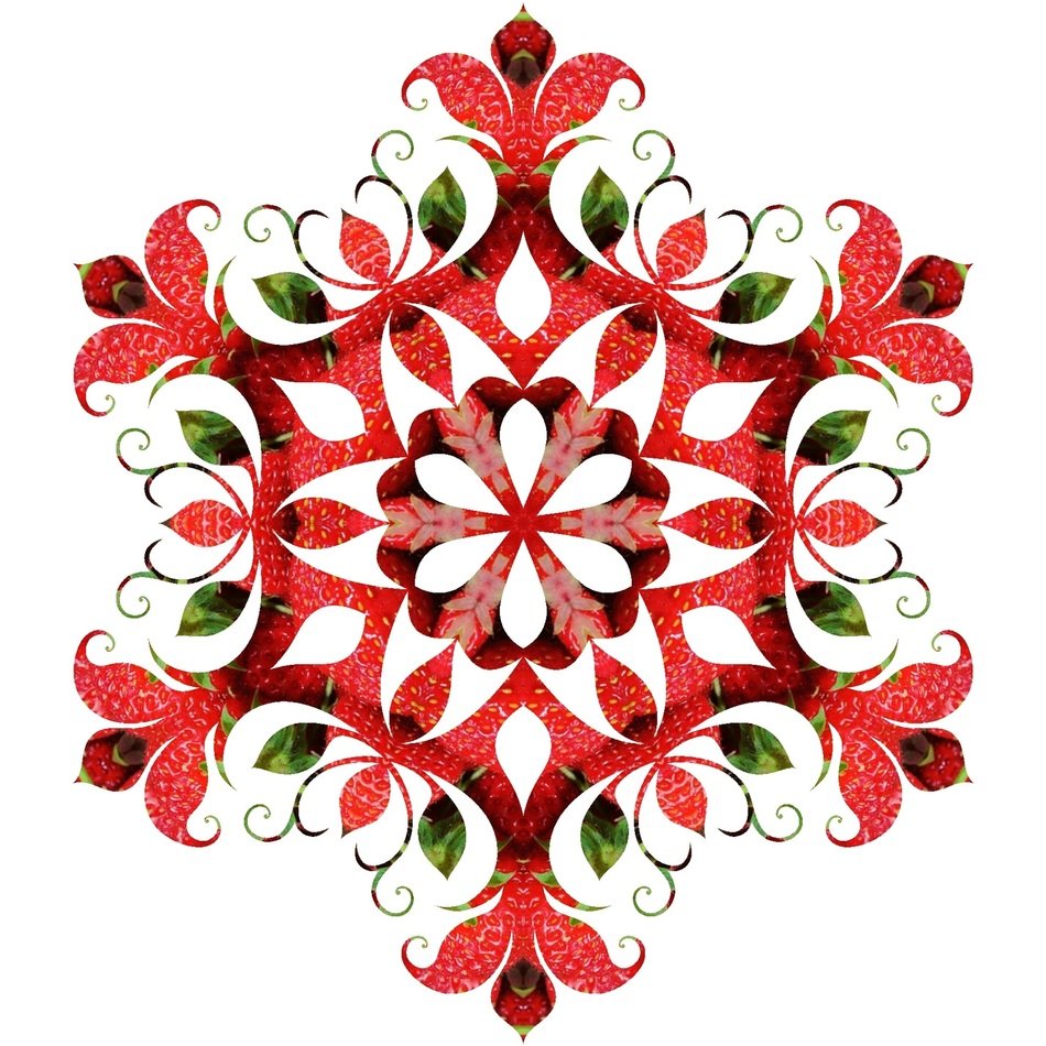 Mandala Pattern Ornament Red