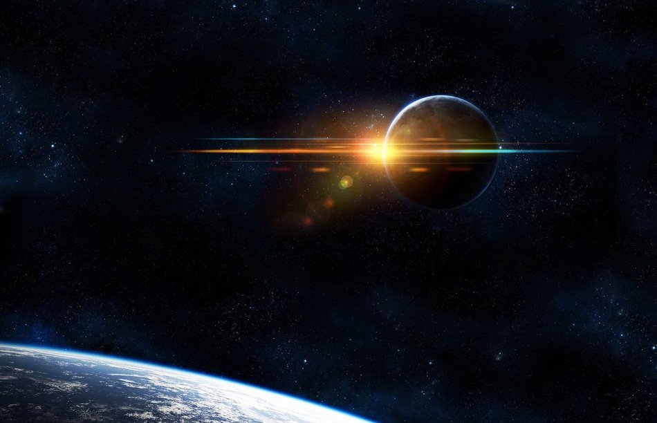 Universe Planet Earth Sun Month
