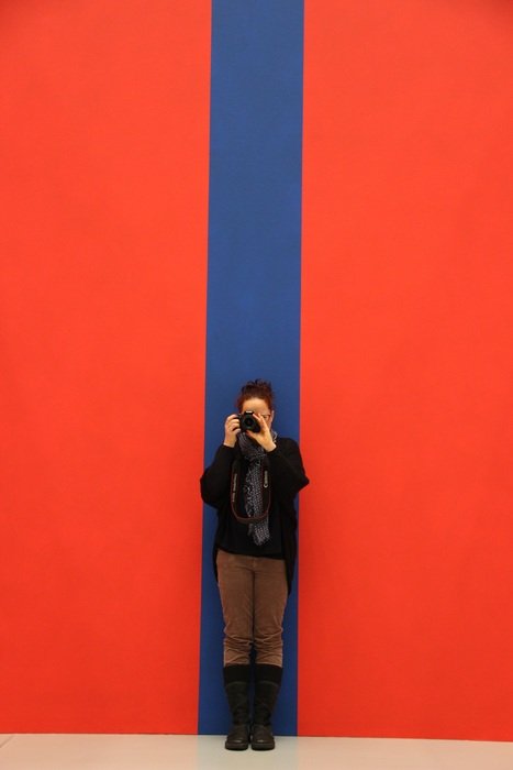 Photographer Background Red Blue