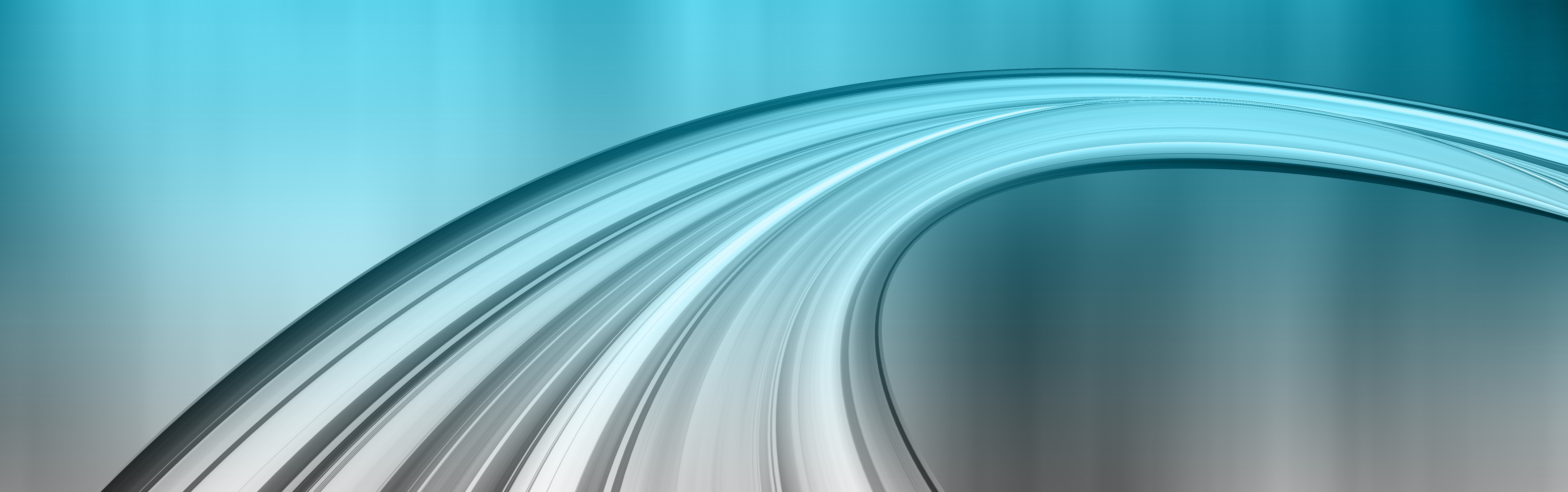 Banner with light blue wave free image