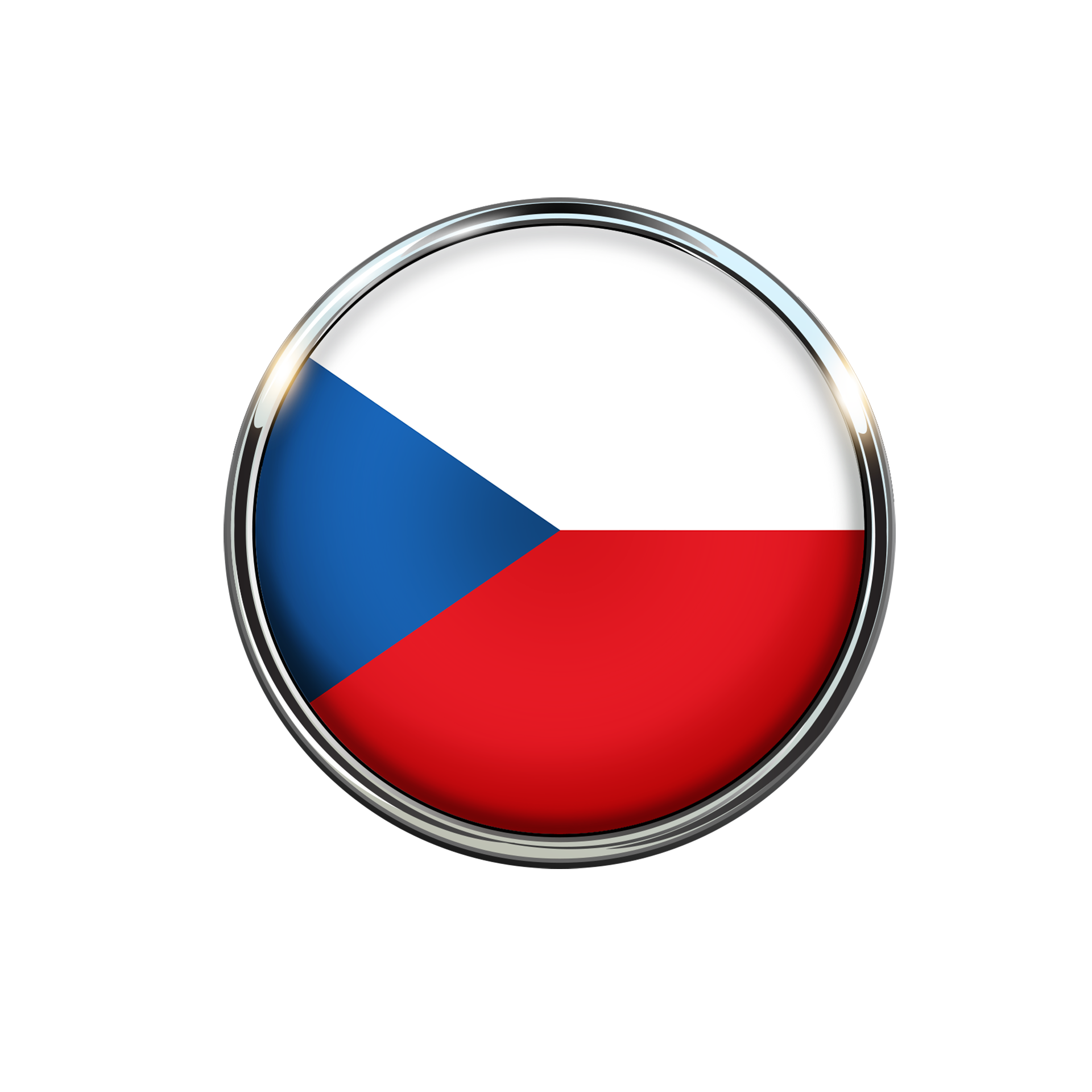 Czech Republic Flag Circle Color free image download