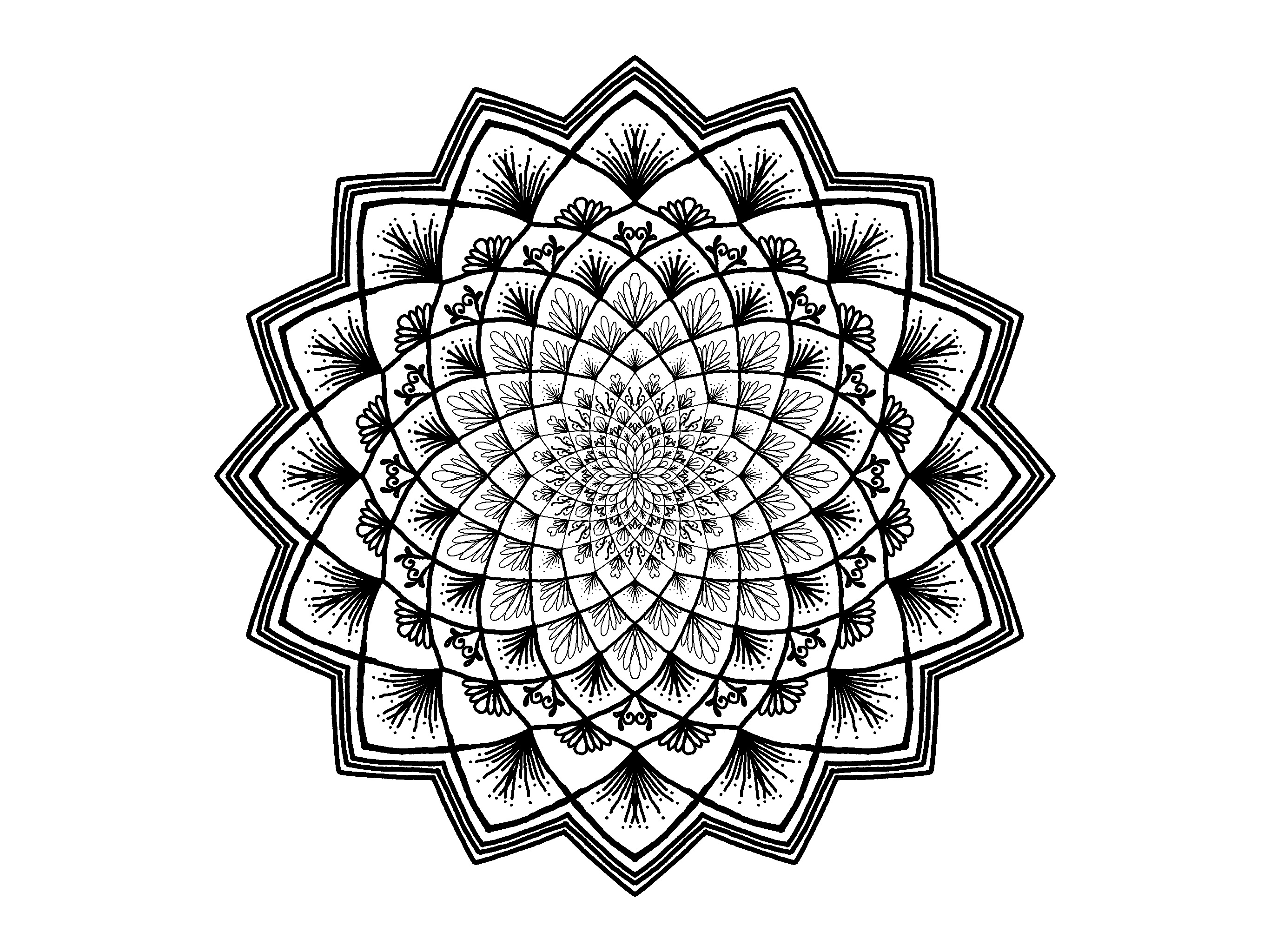 Zendala pattern free image download