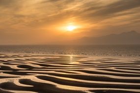 Sunset Japan Kyushu Tideland