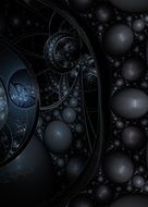 fractal pattern with gray patterns