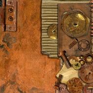 Steampunk Background Grunge