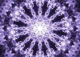 Fractal Mandala Purple