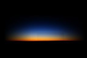 blue and orange sunset light