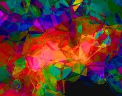 background with colorful 3d abstract polygons