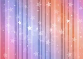 striped background with stars