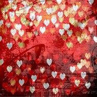 Background Texture Hearts