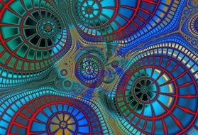 Fractal Abstract Line Wave