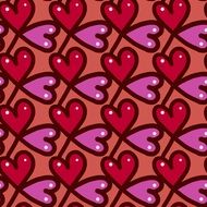 seamless pink hearts