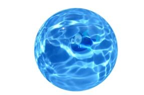 isolated water sphere