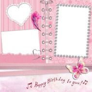 paper for scrapbooking with happy birthday theme