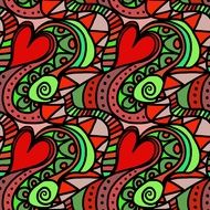 red green seamless pattern