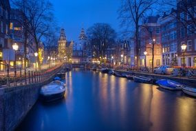 Amsterdam Night Canals Evening