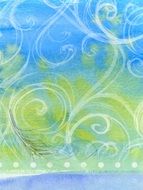 Background Abstract Swirls Green