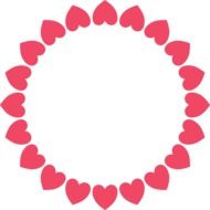 Frame Hearts Red Love Graphics