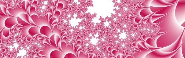 Banner Header Fractals Pink