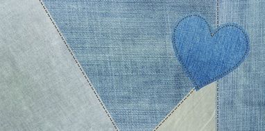 Jeans Fabric Blue Structure