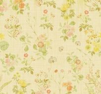 Floral Wallpaper Flowers Vintage