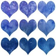 Valentin Heart Watercolor Design