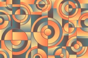 Background Abstract Orange Blue