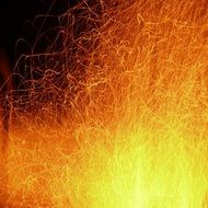 abstract orange yellow flames as background