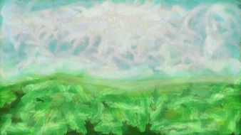 abstract image of meadow