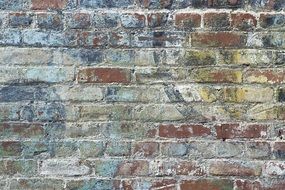 painted urban brick wall