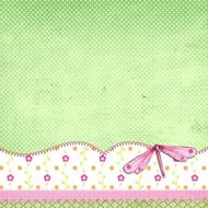 Background Page Scrapbook Green