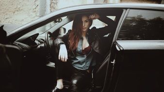 Girl In The Car Photoshoot