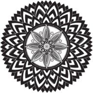 geometric flower mandalas