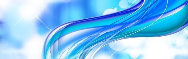 banner with abstract water waves