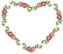 frame in the shape of heart