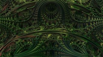 Background Alien Render 3D