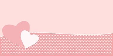 pink and white heart on fabric