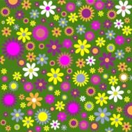 bright ornamental floral background