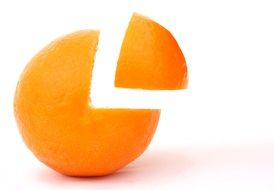 quarter of a an orange