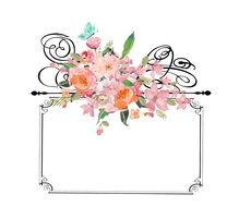 Frame With Flowers Frame Vintage