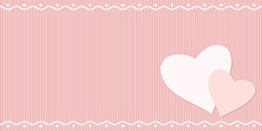 pink and white heart on a pink background