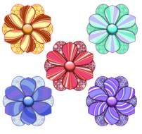 Scrapbook Scrap Cutouts Flower