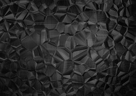 Abstract Polygon Black White
